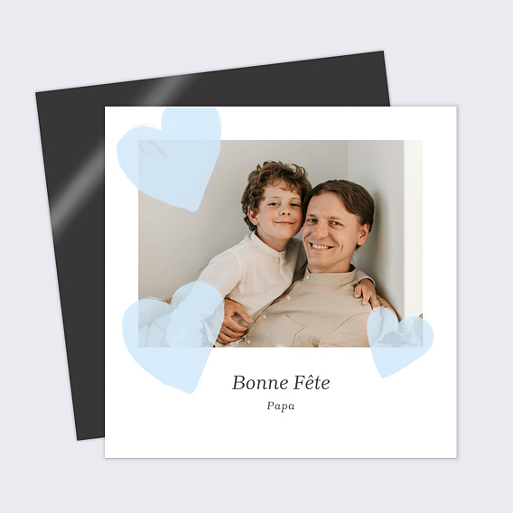 Carte fête des pères Voile de Cœurs