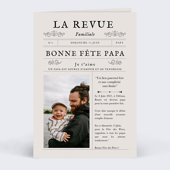 Fête des Pères  Journal de Papa