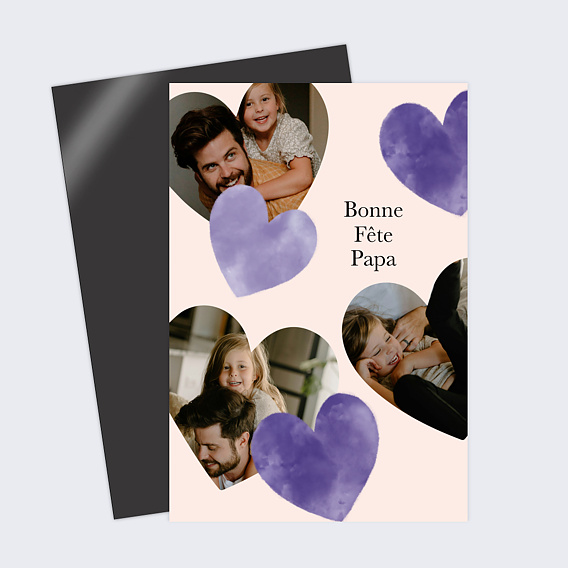 Carte fête des pères Éclats de Coeurs