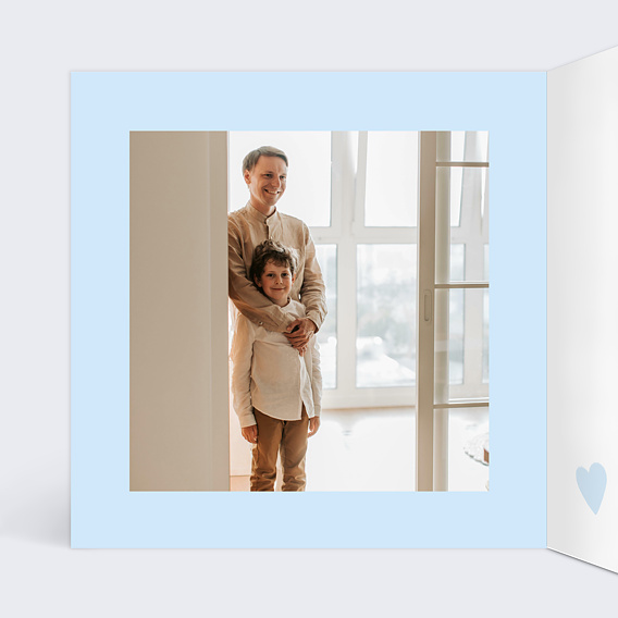 Carte fête des pères Voile de Cœurs Intérieur Gauche