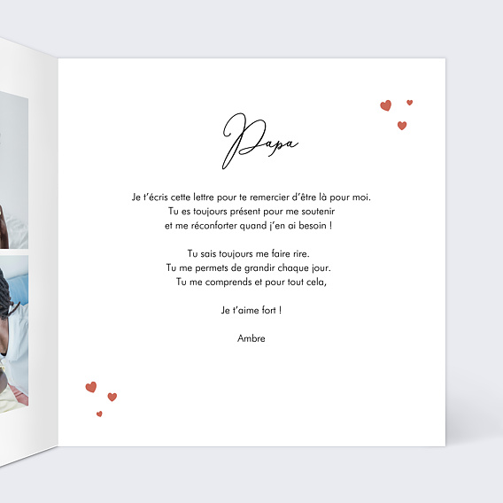 Carte fête des pères Le Meilleur à Venir Intérieur Droit