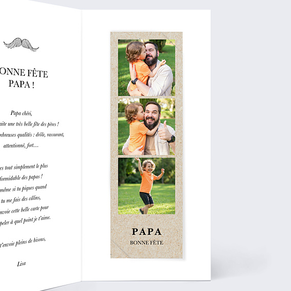 Fête des Pères  Papa moustache