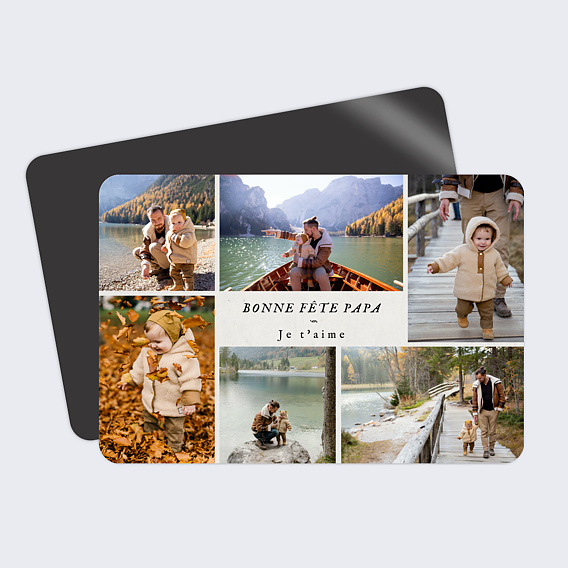 Carte fête des pères Montage Photo Après 1