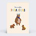 Carte fête des pères Papa ours