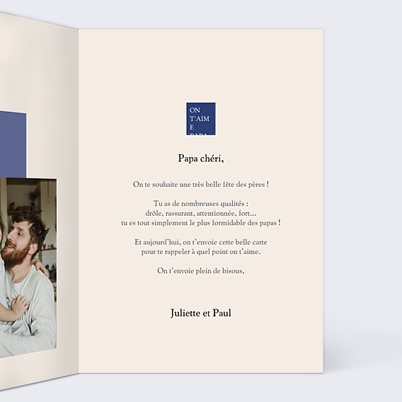 Fête des Pères  Joli Bleu