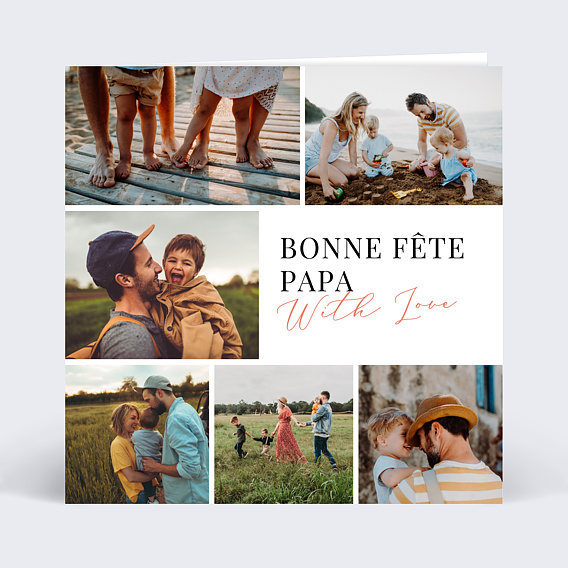 Carte fête des pères With Love