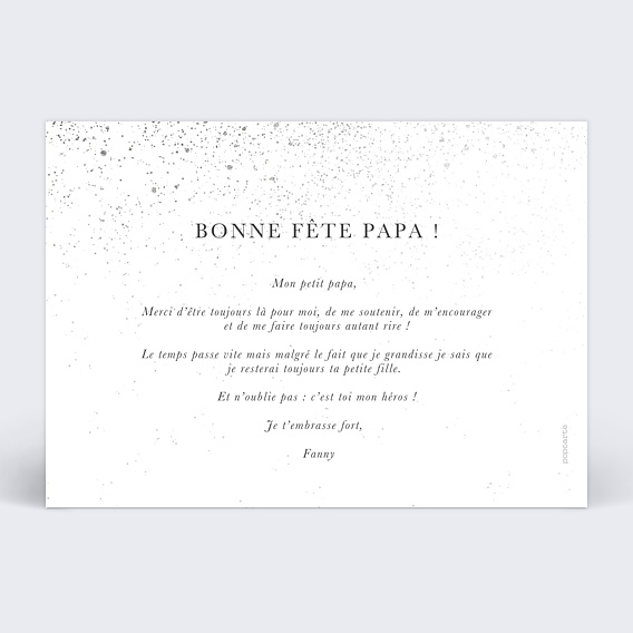 Carte fête des pères Mes Années Verso