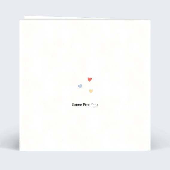 Carte fête des pères Je t'aime plus que tout Verso