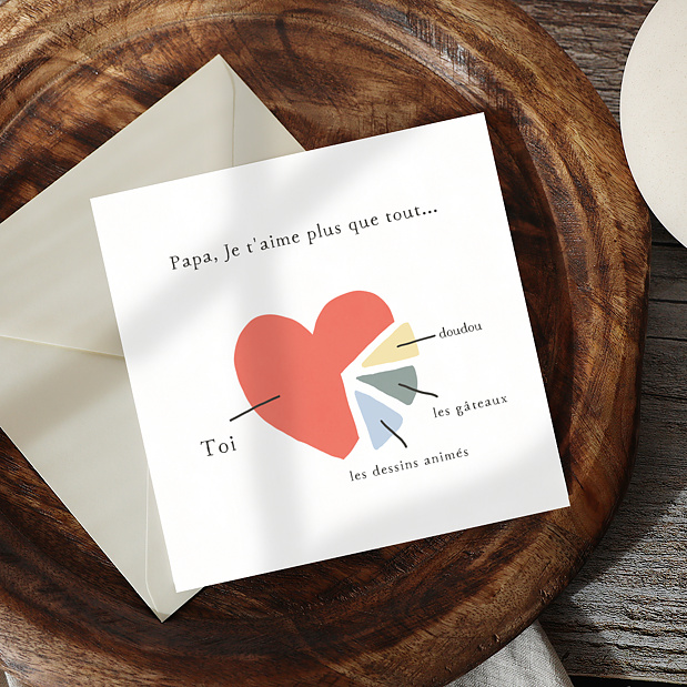 Fête des Pères Je t'aime plus que tout