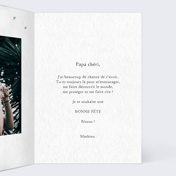 Carte fête des pères Costard Intérieur Droit