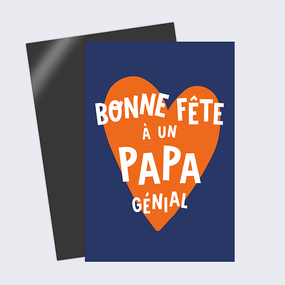 Carte fête des pères Papa Génial