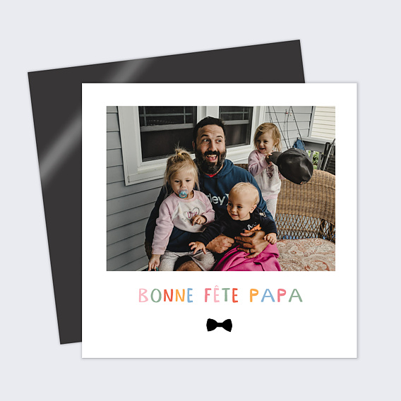 Carte fête des pères Noeud papillon