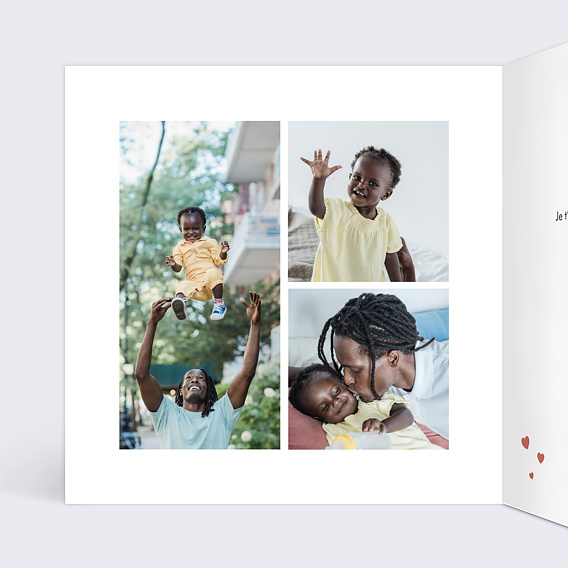 Carte fête des pères Le Meilleur à Venir Intérieur Gauche