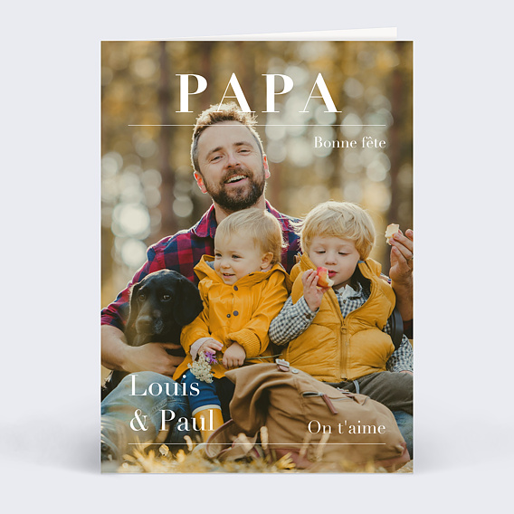 Carte fête des pères Magazine