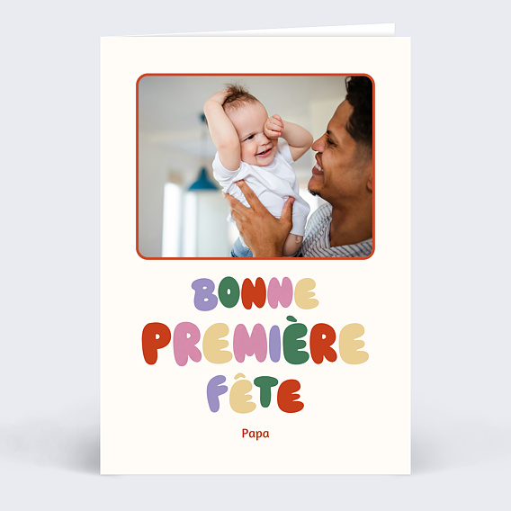 Carte fête des pères Première fête