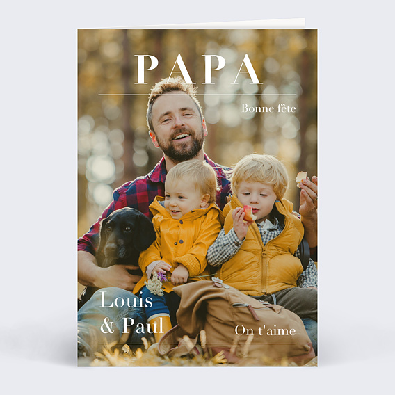 Carte fête des pères Magazine
