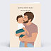 Fête des Pères  Portrait en illustration minimaliste