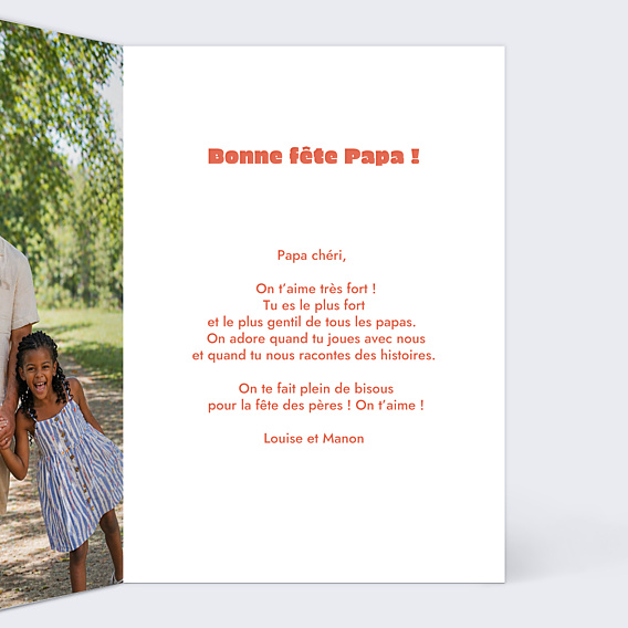 Fête des Pères  Portrait en film d'animation