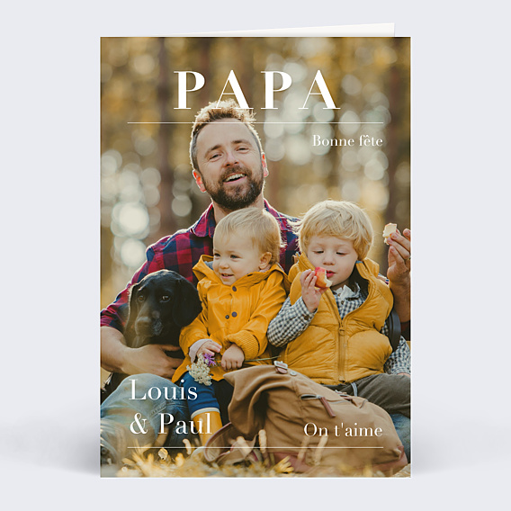 Carte fête des pères Magazine