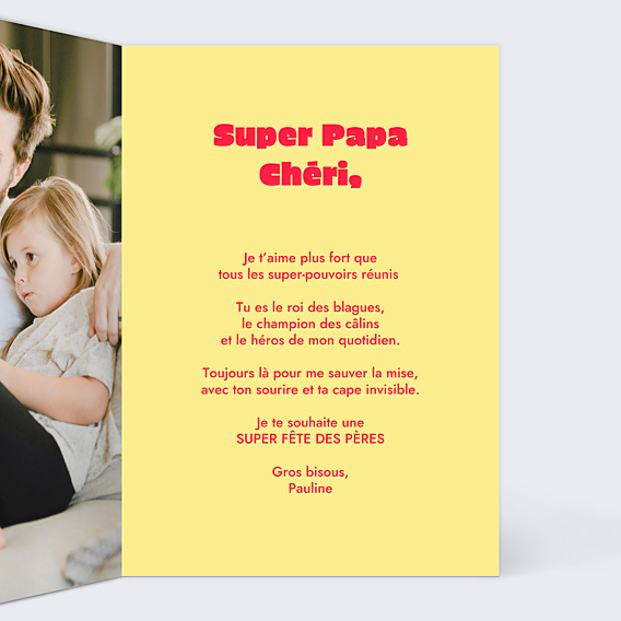 Fête des Pères  Papa héros