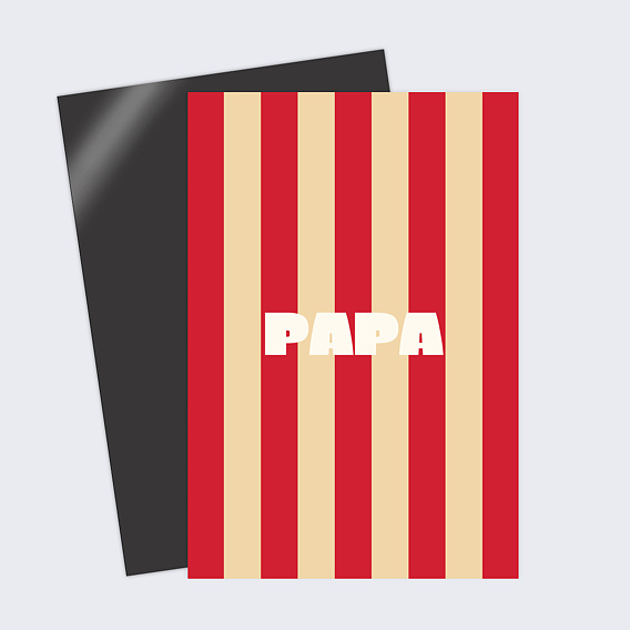 Carte fête des pères Rayures d'amour