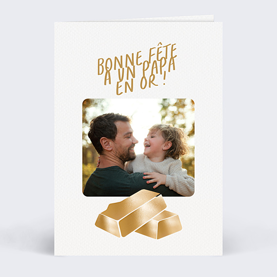 Fête des Pères Papa en or