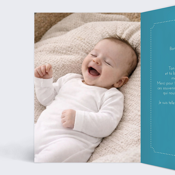 Carte fête des pères Un sourire à offrir Intérieur Gauche