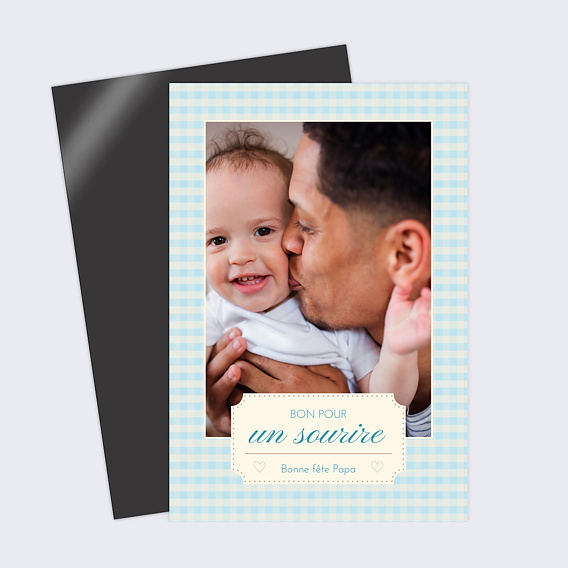 Carte fête des pères Un sourire à offrir