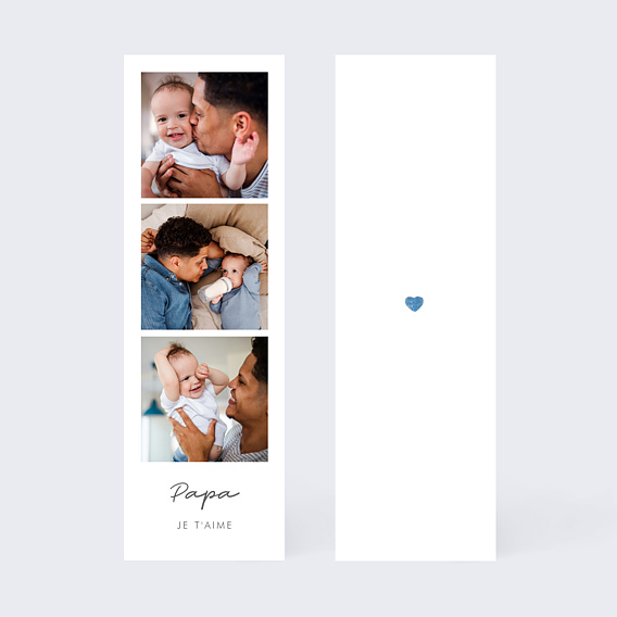 Carte fête des pères Petits coeurs