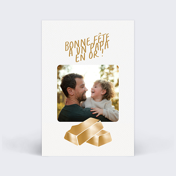 Fête des Pères Papa en or
