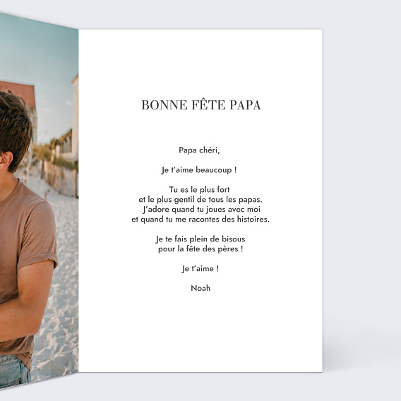 Fête des Pères Portrait en illustration minimaliste