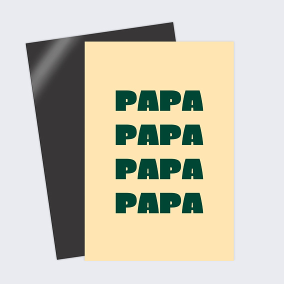 Carte fête des pères Quatre mots