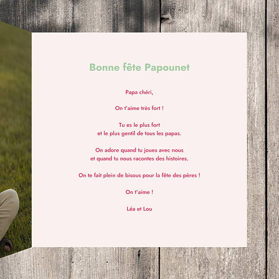 Fête des Pères  Portrait en figurine