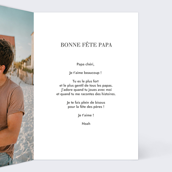 Fête des Pères Portrait en illustration minimaliste