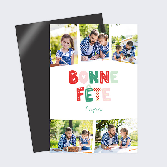 Carte fête des pères Patchwork