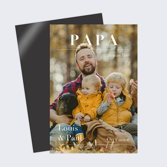 Carte fête des pères Magazine