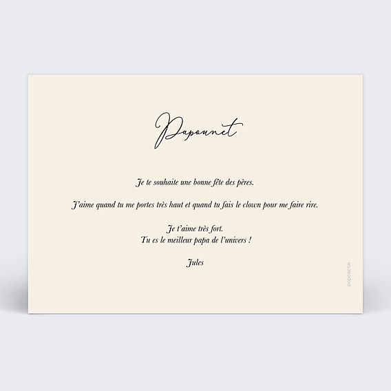 Fête des Pères Étiquette coeur