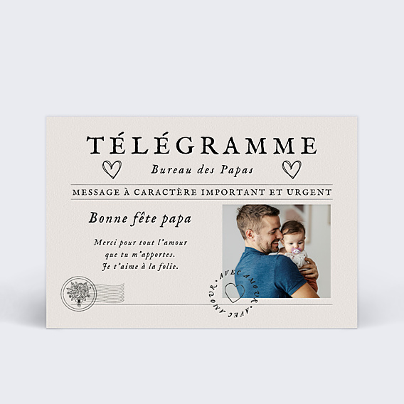 Fête des Pères Télégramme