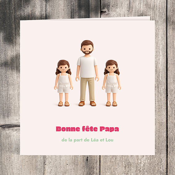 Fête des Pères  Portrait en figurine