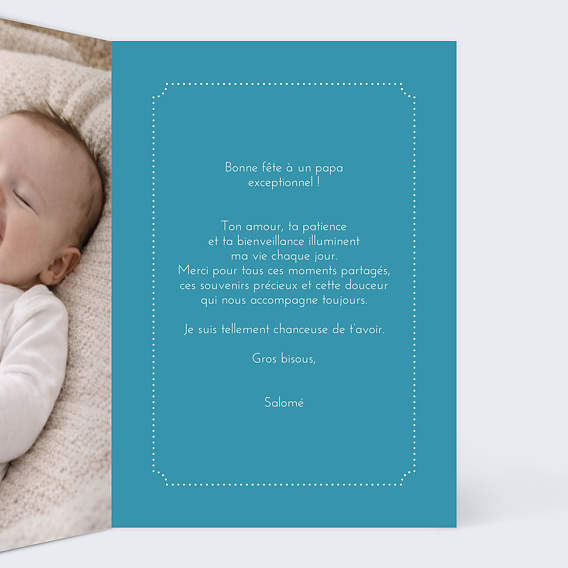 Carte fête des pères Un sourire à offrir Intérieur Droit