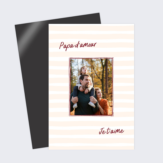 Carte fête des pères Red notes