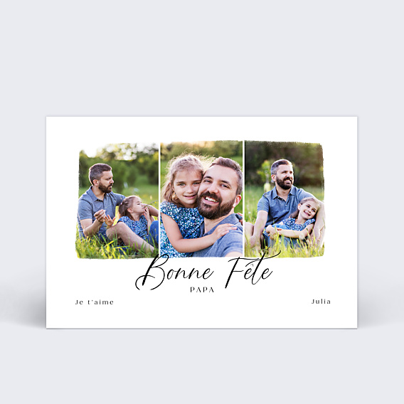 Fête des Pères Trois photos