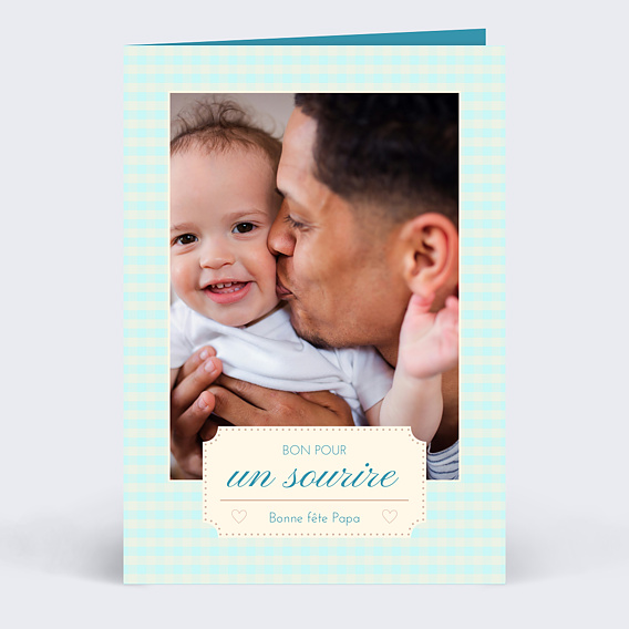 Carte fête des pères Un sourire à offrir