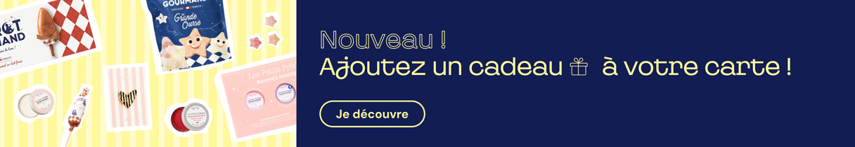 Nouveau ! Découvrez les cadeaux à ajouter à votre carte