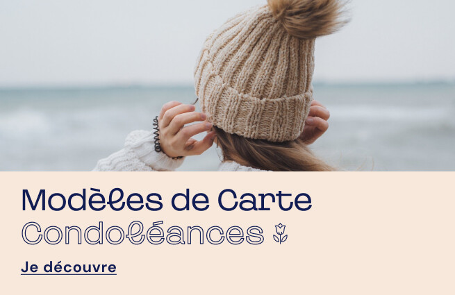 Modle de carte condolances