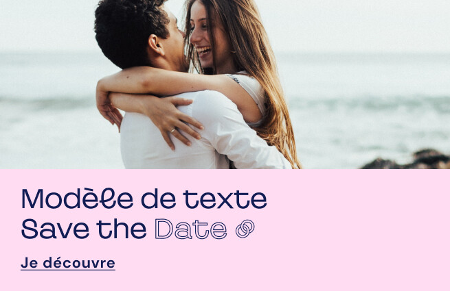 Modèle de texte Save the Date