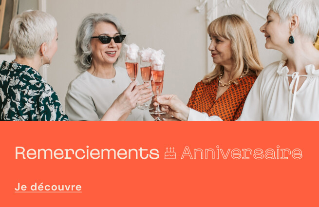Modles de remerciements d'anniversaire