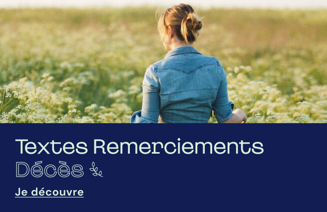 Textes de remerciements de condolances