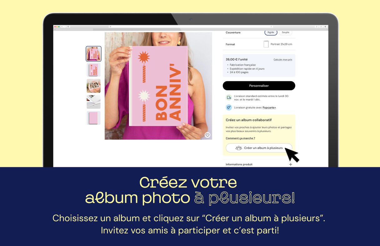 Album photo anniversaire à plusieurs