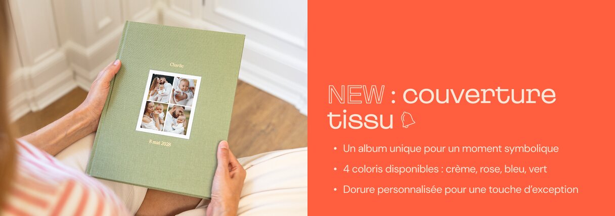 Album photo tissu bapteme